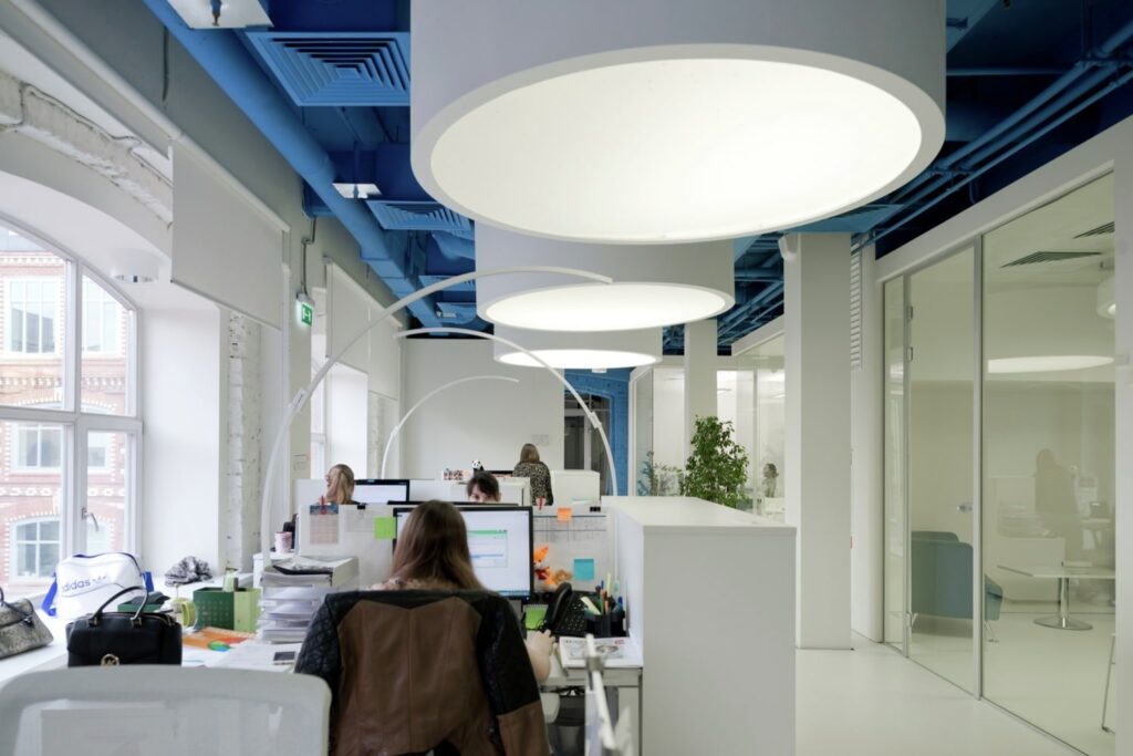 Lighting - office interior design trends