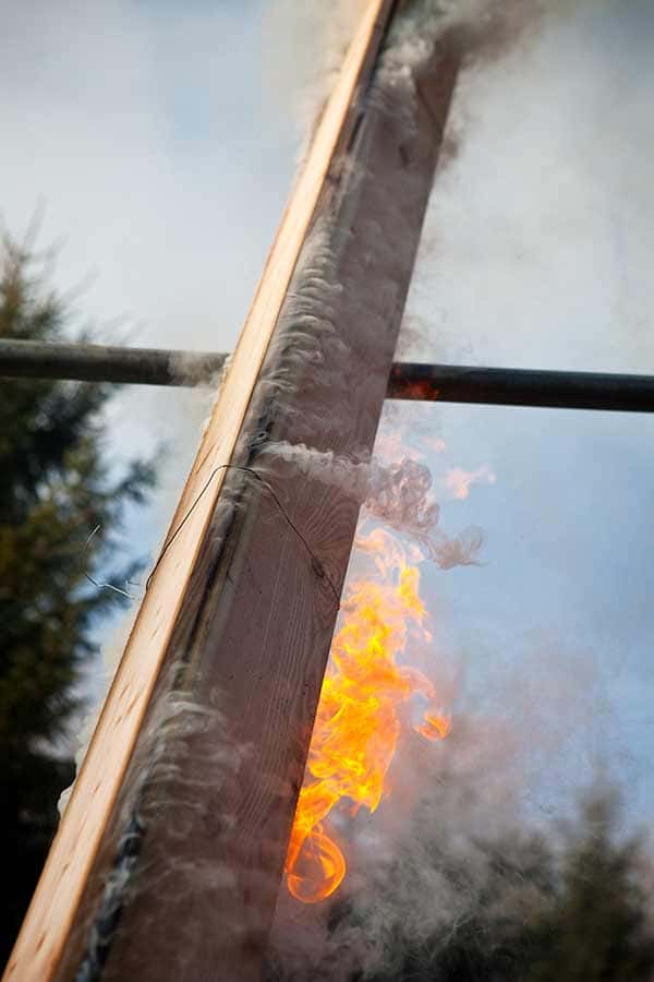 burning of wood  - Shou Sugi Ban